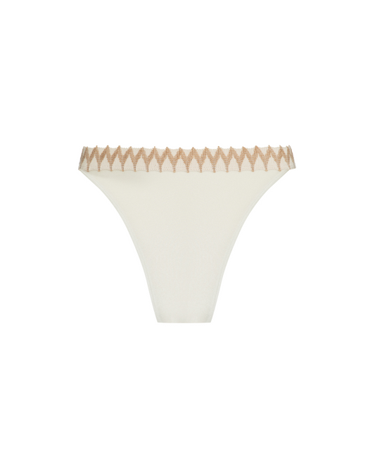 JUTE TRIM BIKINI BOTTOM