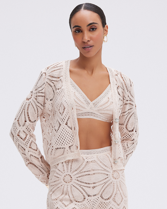 FLOWER CROCHET JACKET