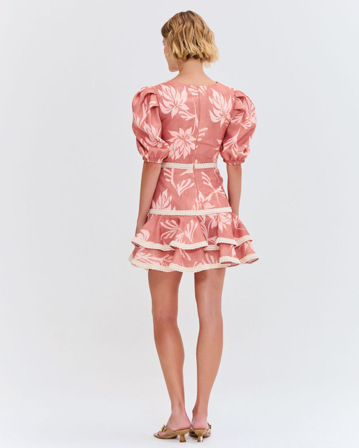 ARTICHOKE PUFF SLEEVE MINI DRESS