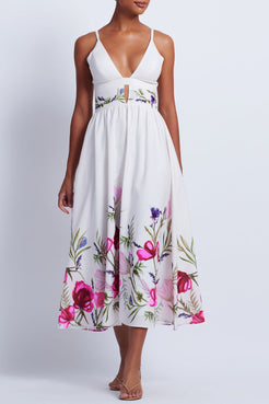 Viera V-Neck Midi Dress