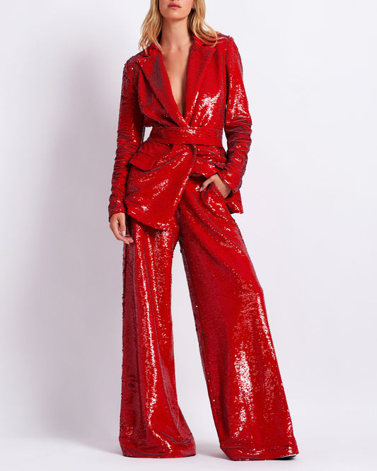 PREORDER: SEQUIN WIDE LEG PANT