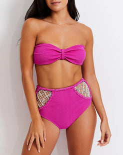 Knit Bandeau Bikini Top X Harrods