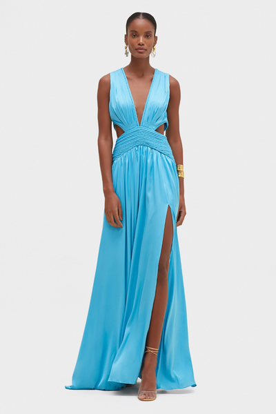 SATIN SUNSET CUT OUT GOWN – PatBO