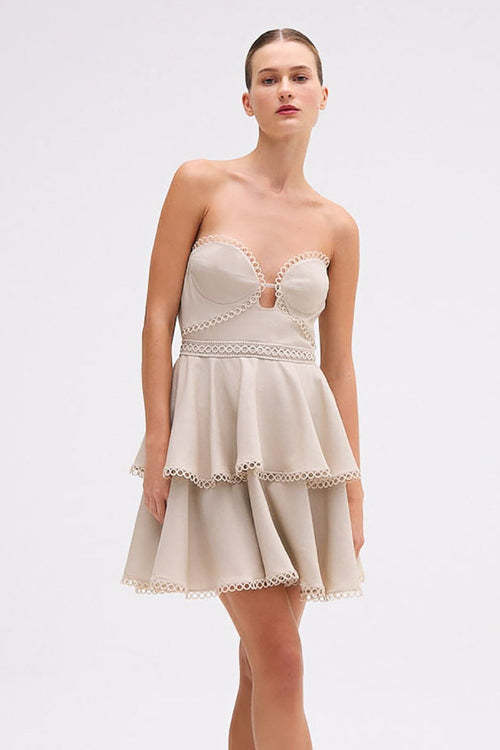 CANDY LINEN MINI DRESS