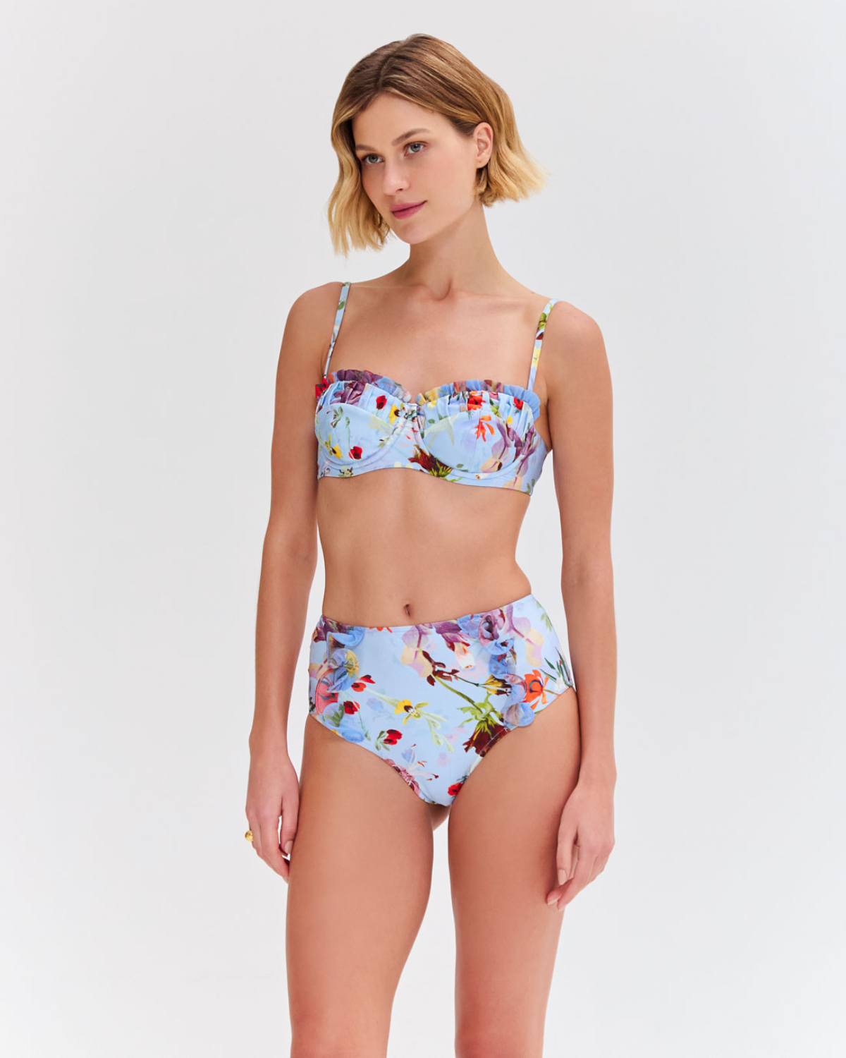 LILY FLOWER UNDERWIRE BIKINI TOP