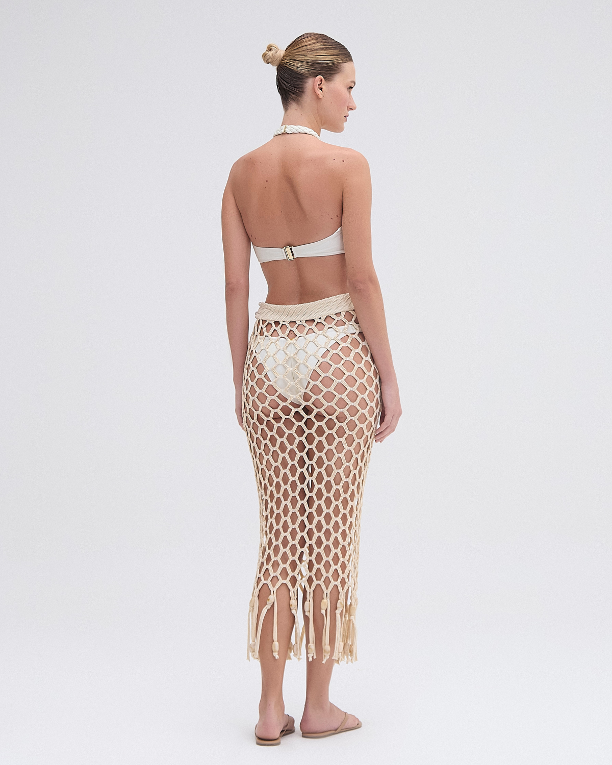 PATBO X CAMILA COELHO BEADED BEACH SKIRT