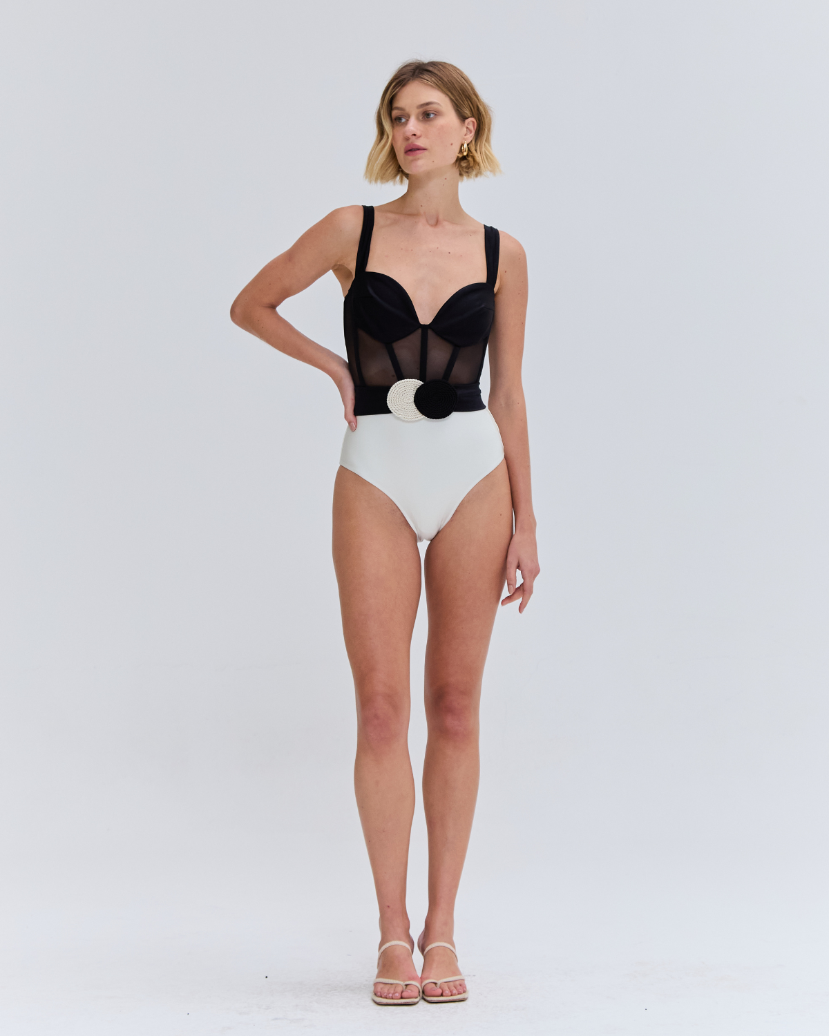 JERSEY SANDS CORSET BODYSUIT