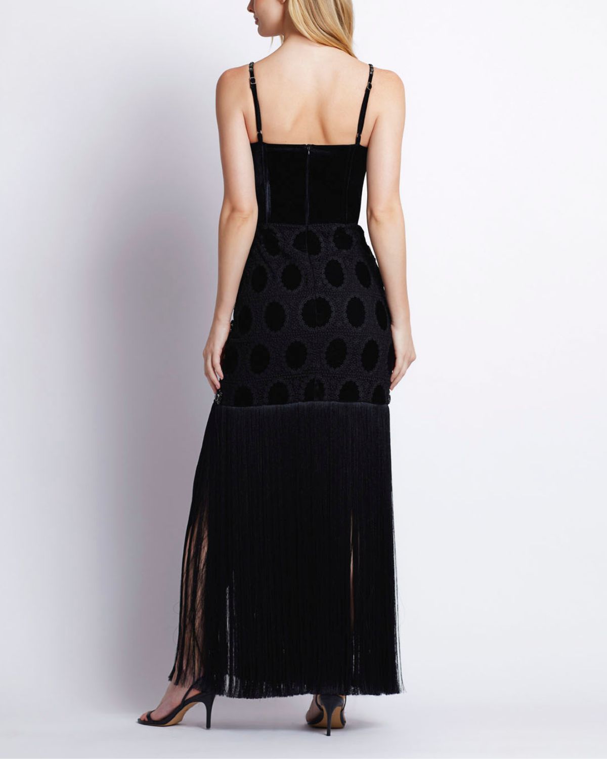 BEADED VELVET LACE MAXI DRESS (EXCLUSIVE)