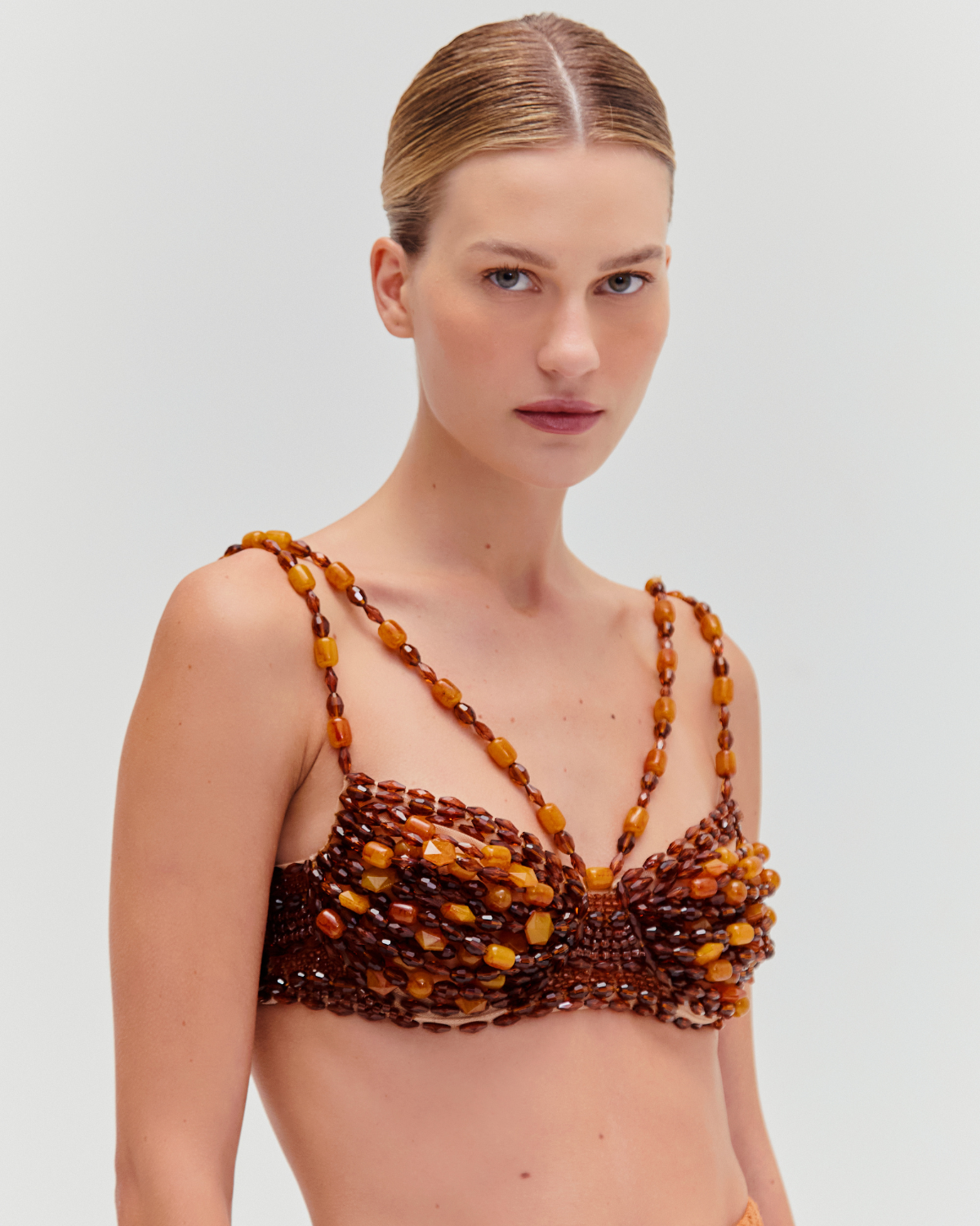 DUNE JERSEY BEADED TOP