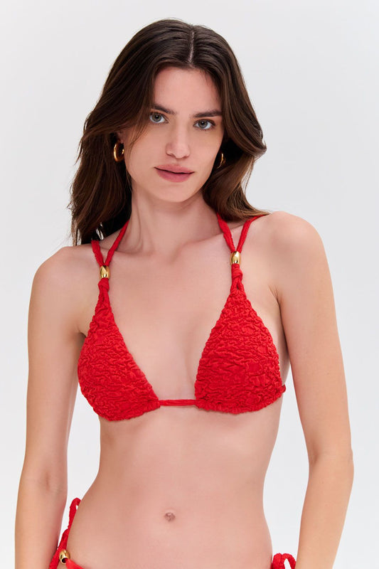 PAPILLON JACQUARD BIKINI TOP
