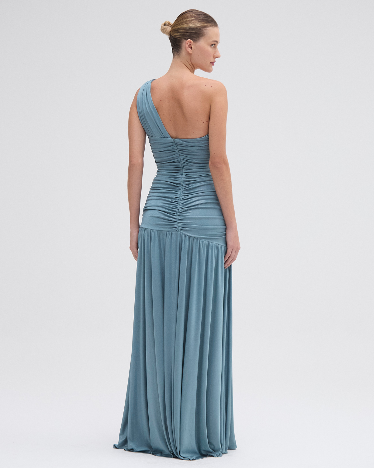 DUNE JERSEY KEY ONE SHOULDER GOWN