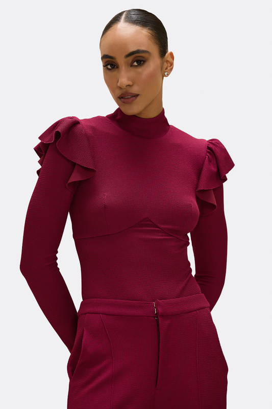GRACE KNIT LONG SLEEVE BODYSUIT