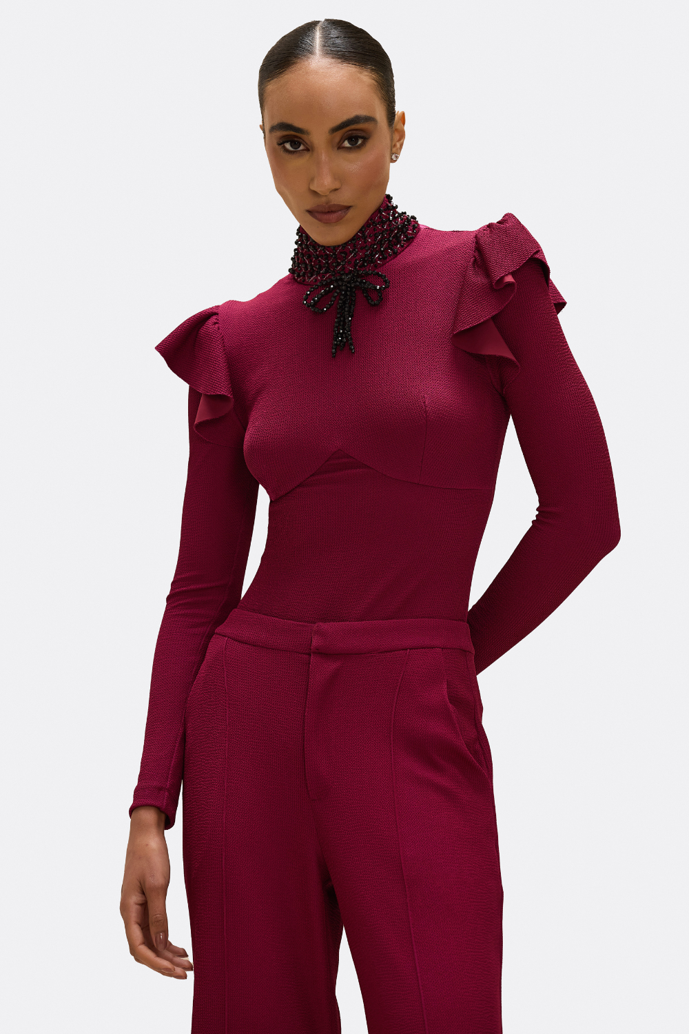 GRACE KNIT LONG SLEEVE BODYSUIT