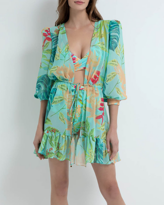 TROPICALIA SHORT ROBE (FINAL SALE)