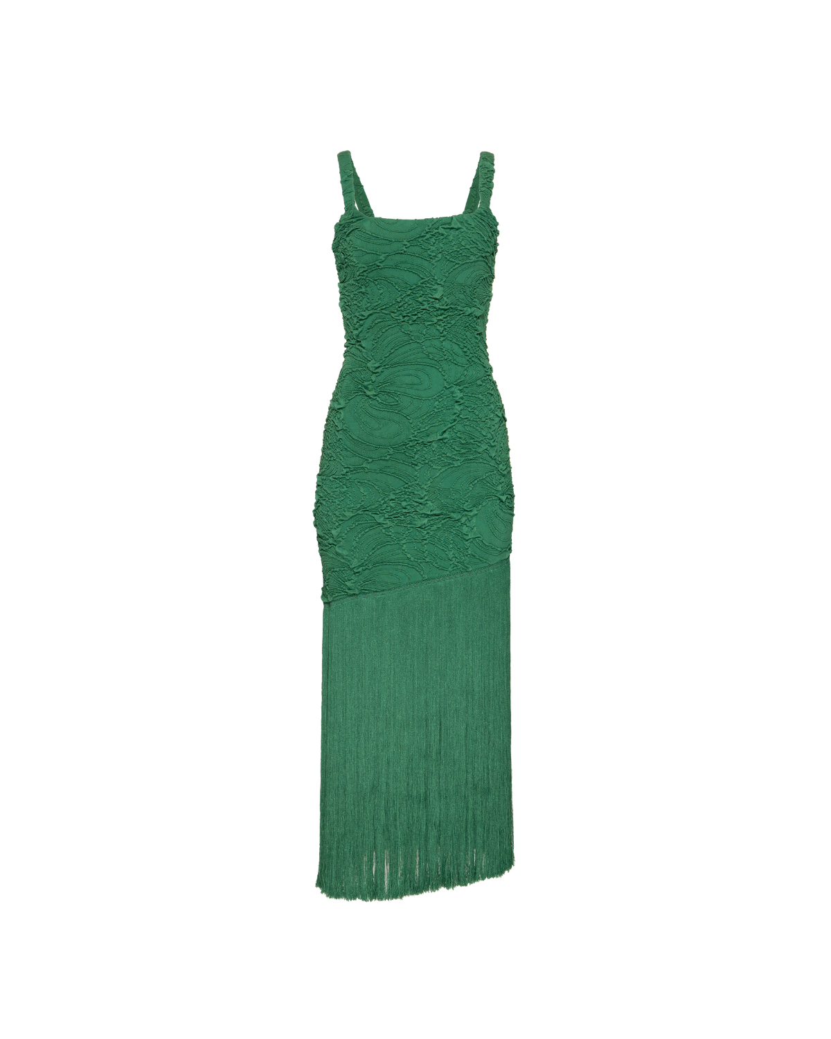 Jacquard Fringe Maxi Dress (FINAL SALE)