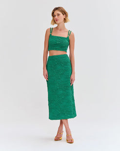 Jacquard Midi Skirt
