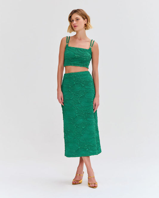 Jacquard Midi Skirt