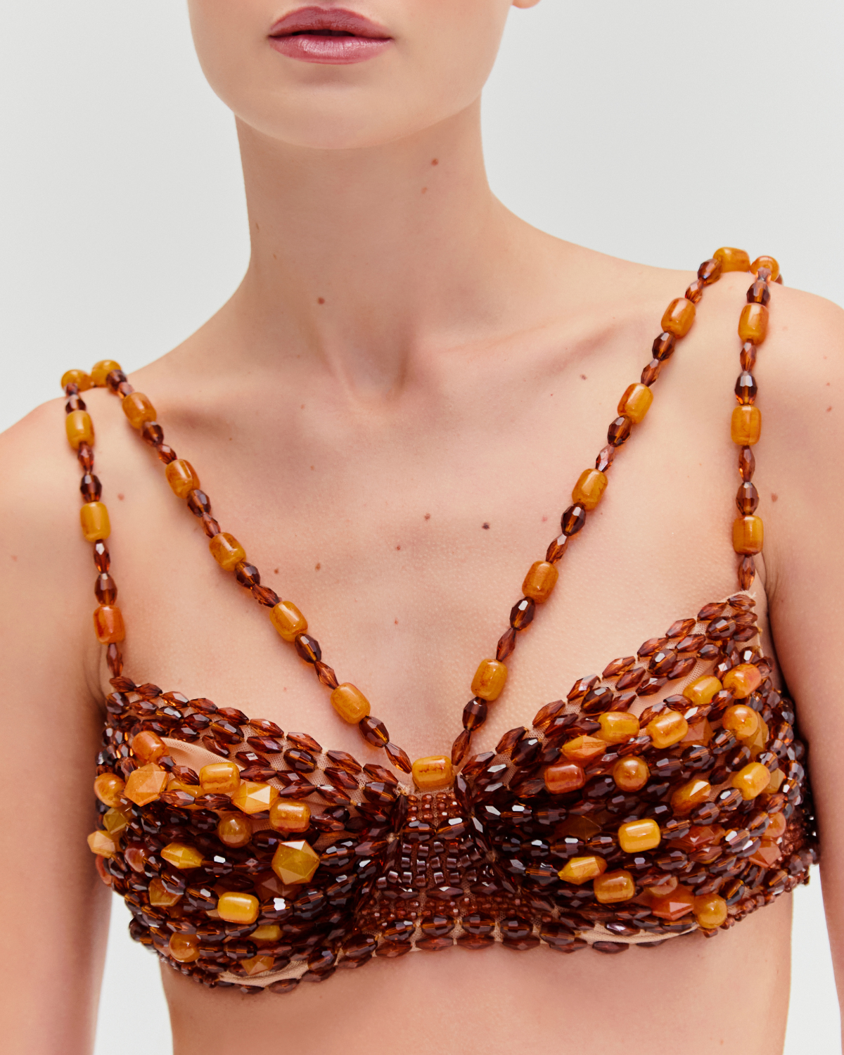 DUNE JERSEY BEADED TOP