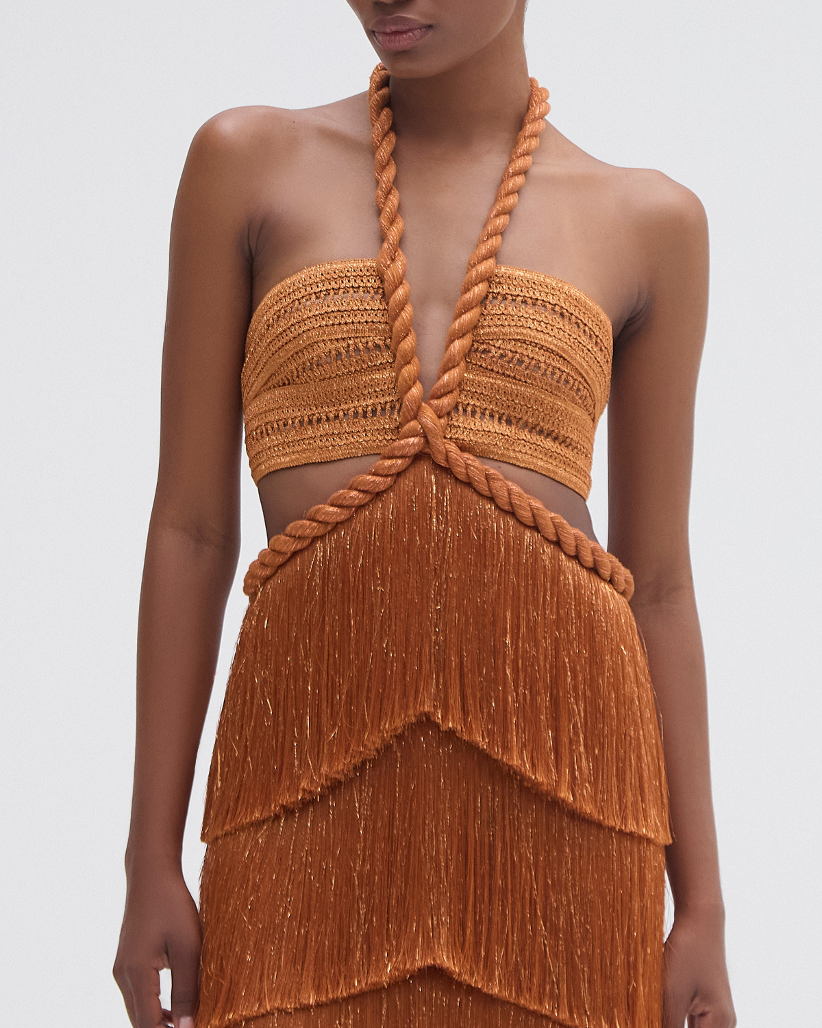 PAMPAS FRINGE DRESS