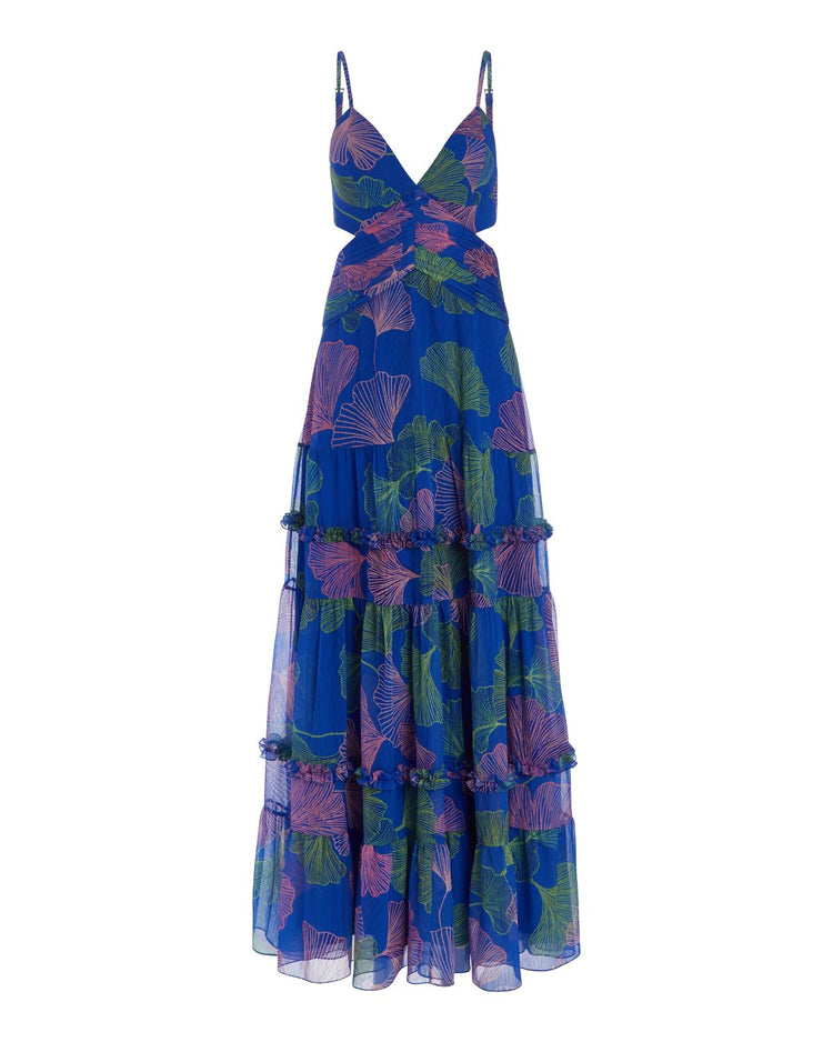 Ocean Leaf Sleeveless Maxi Dress (FINAL SALE)