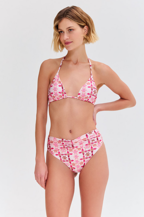 SINTRA FLOWER HIGH WAIST BIKINI BOTTOM