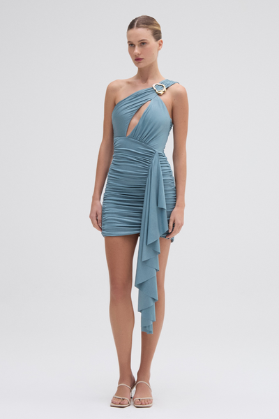 POWER SHOULDER MINIDRESS(36 GREY): DRESSjosemoon