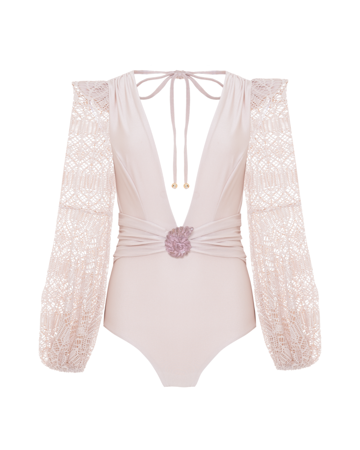 SEASHELL LYCRA LONG SLEEVE SWIMSUIT