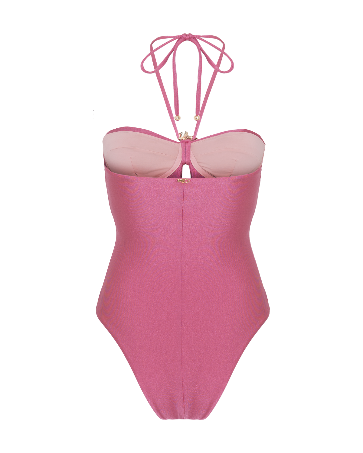SEASHELL LYCRA HALTERNECK SWIMSUIT