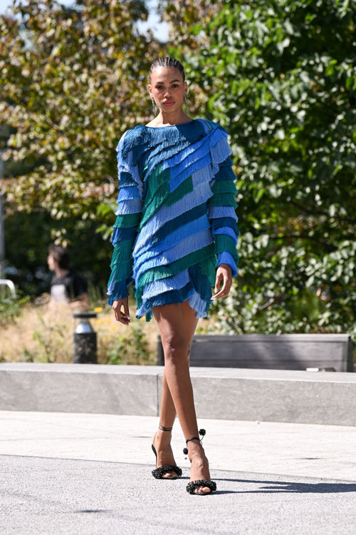 ATLANTICA FRINGE MINI DRESS (RUNWAY)