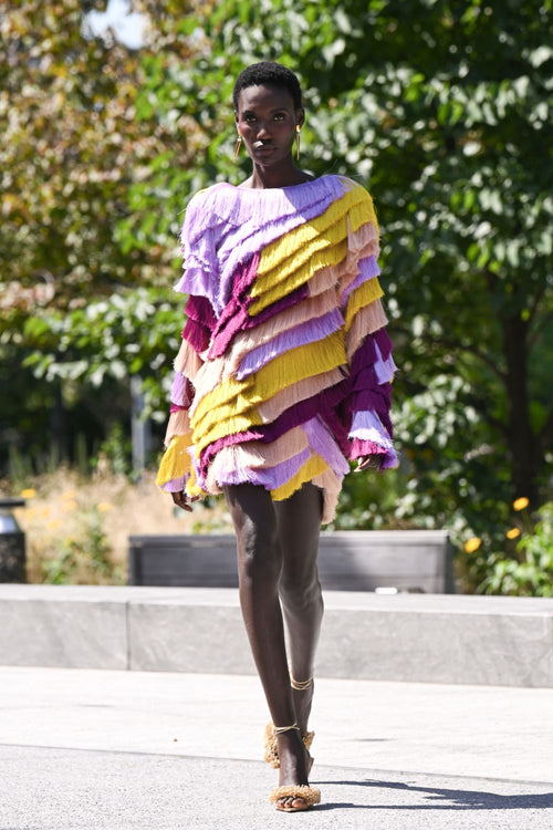 AURORA FRINGE MINI DRESS (RUNWAY)