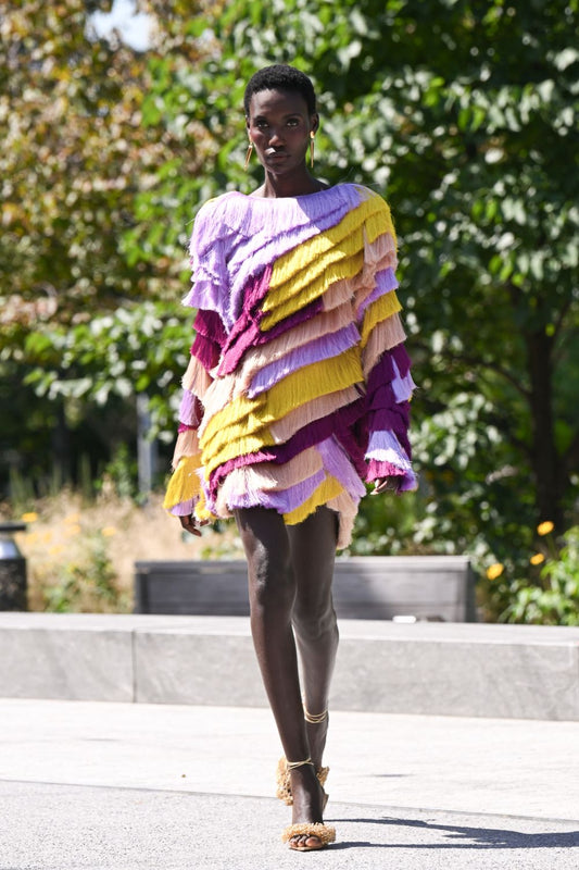 AURORA FRINGE MINI DRESS (RUNWAY)
