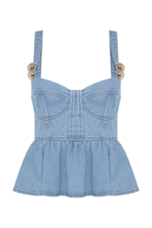 MARINA DENIM TOP
