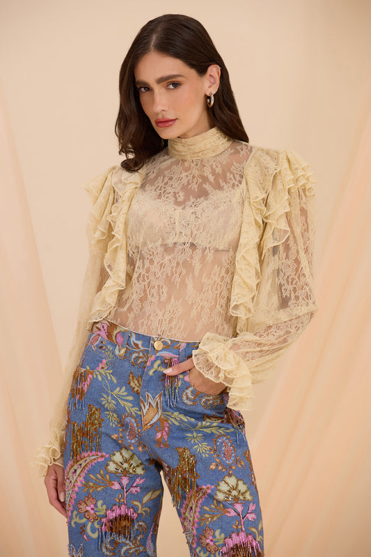 LENY LACE TOP