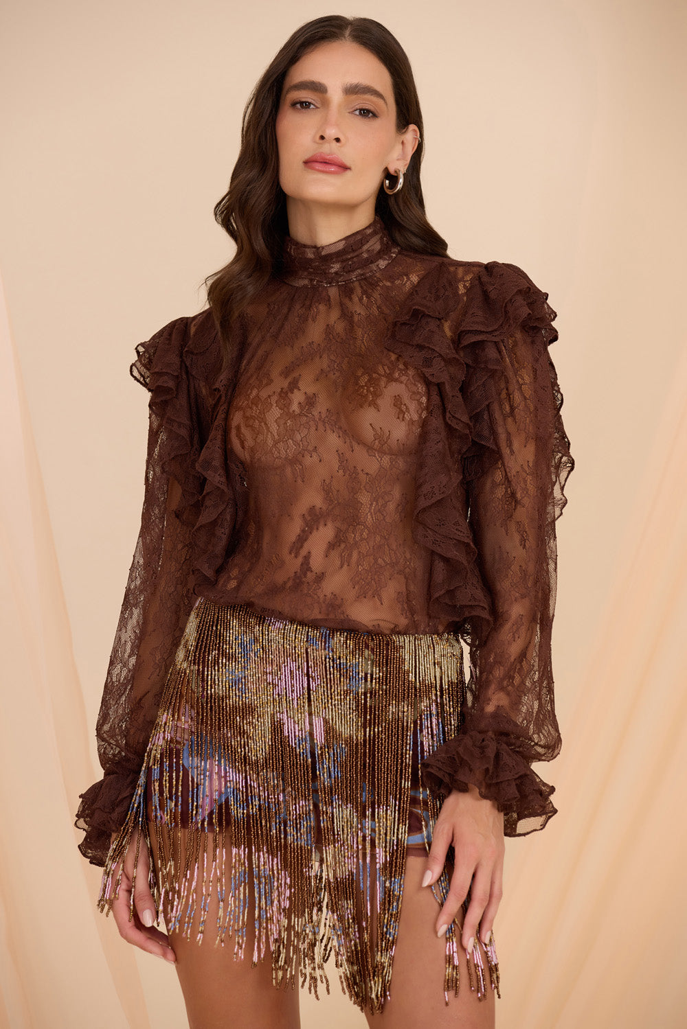 BOHO EMBROIDERY MINI SKIRT