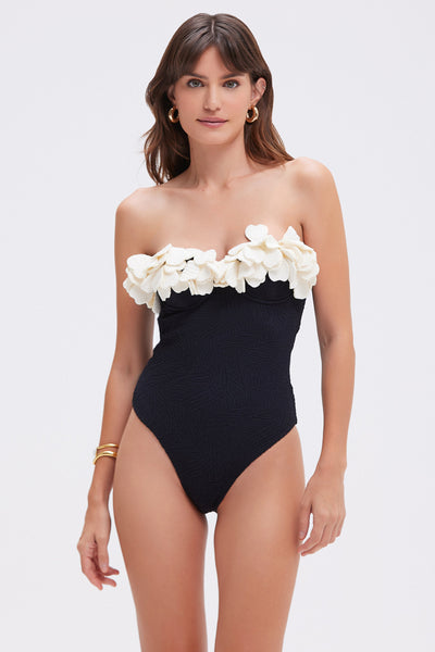 マタニティ eaphi flower lace balloon one piece FLOWER LACE BALLOON ONE PIECE