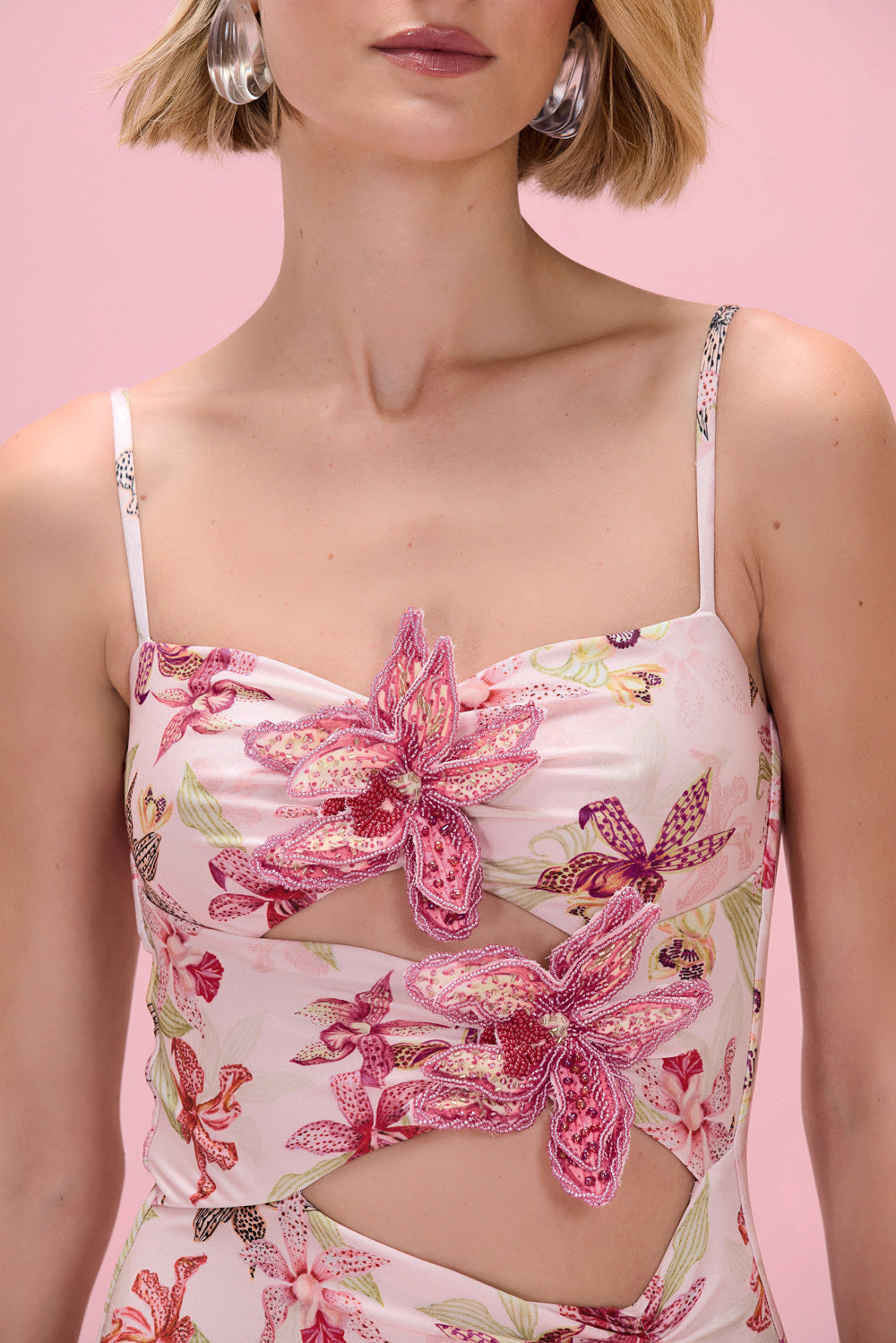 ORCHID BLOOM BEADED BODYSUIT