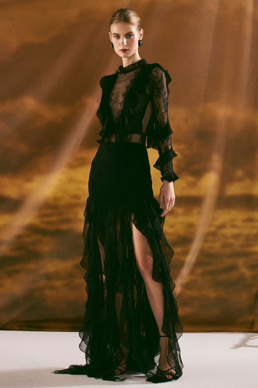 LAILA LACE MAXI SKIRT