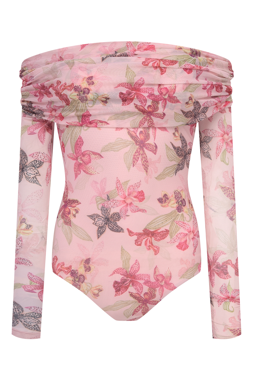 ORCHID BLOOM TULLE BODYSUIT