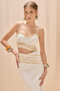 JADE KNIT EMBROIDERED TOP