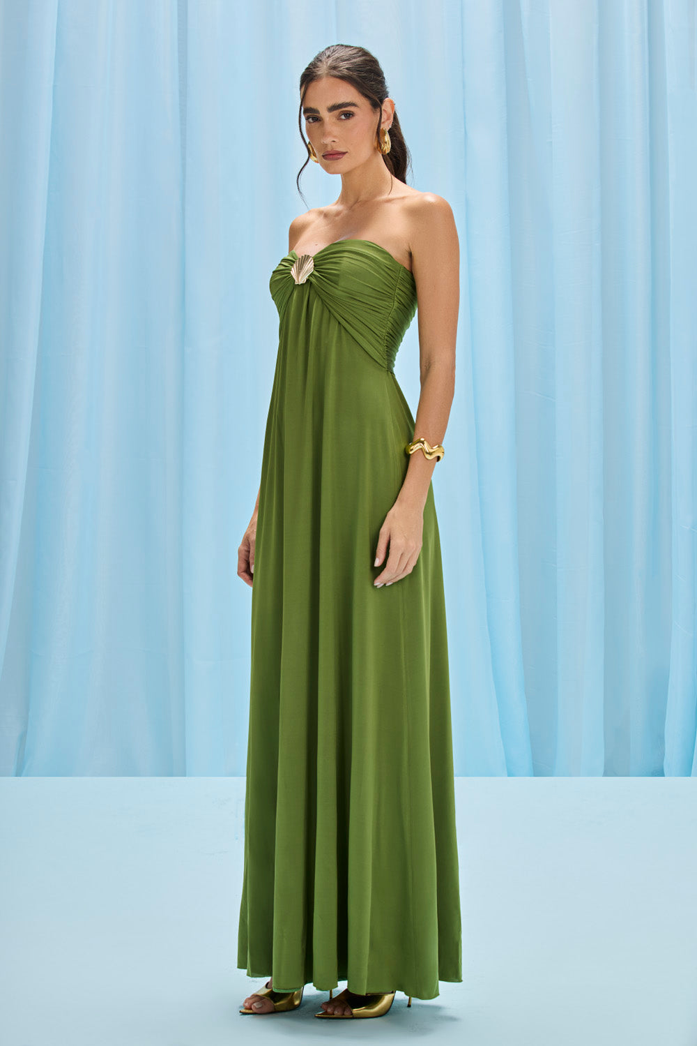 INTENSITY JERSEY STRAPLESS GOWN
