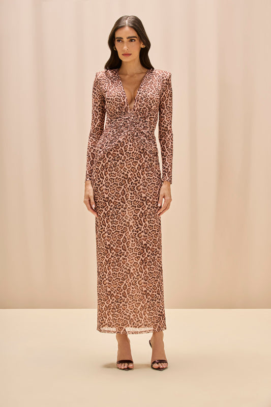 PANTHERA TULLE MAXI DRESS