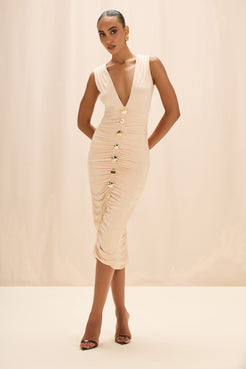 MOONLIT JERSEY MIDI DRESS