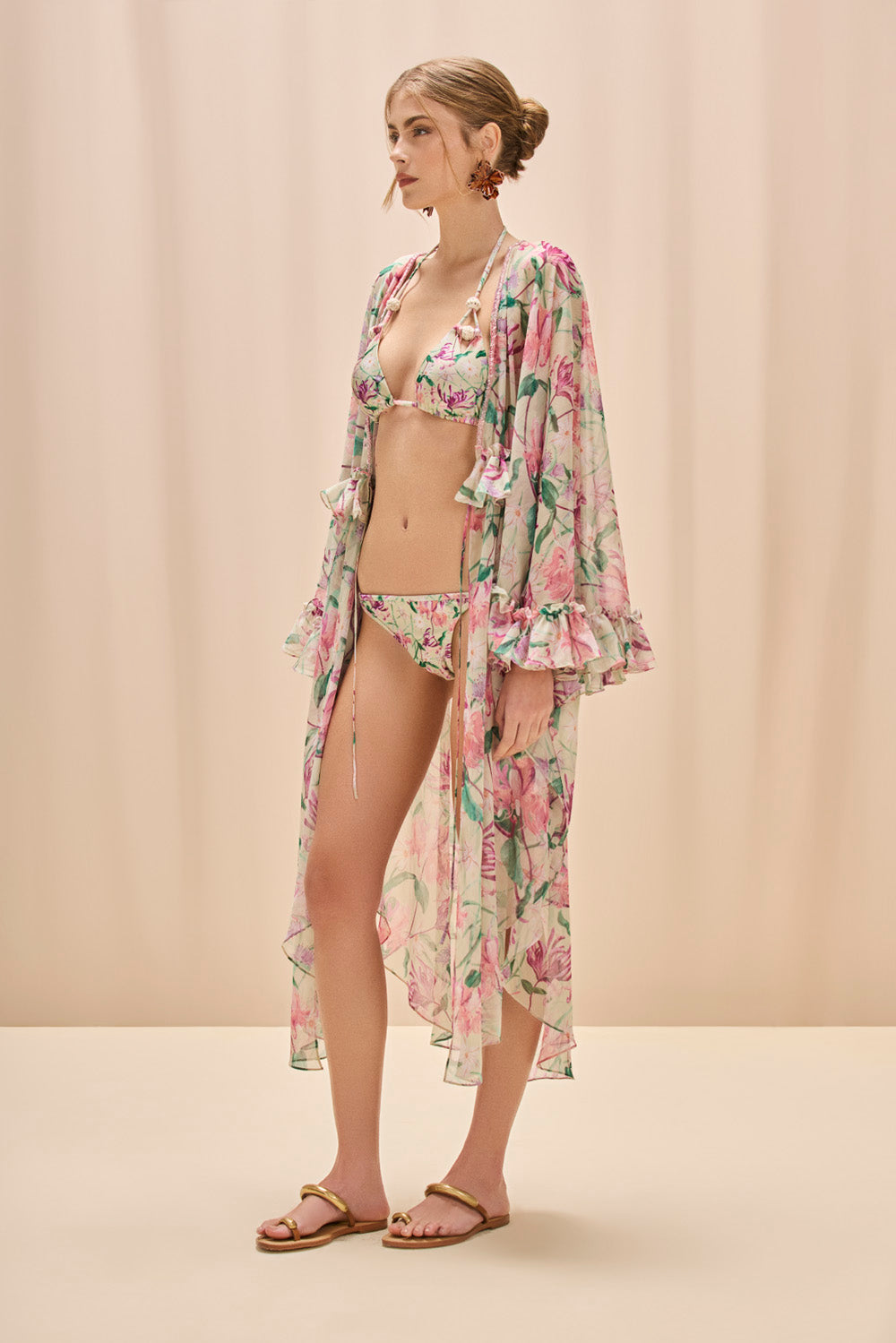 HONEY FLOWER LONG ROBE