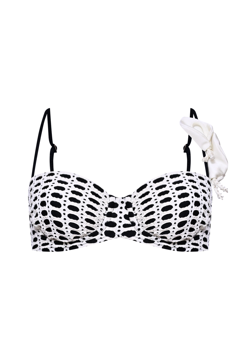 SELENE MESH COLOR BLOCK BIKINI TOP