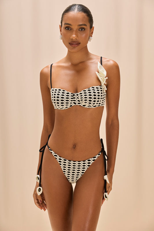 SELENE MESH COLOR BLOCK BIKINI BOTTOM