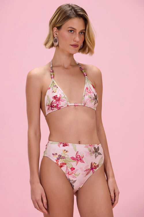 ORCHID BLOOM HIGH WAIST BIKINI BOTTOM