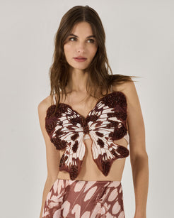 BUTTERFLY PRINTED TOP (RUNWAY)