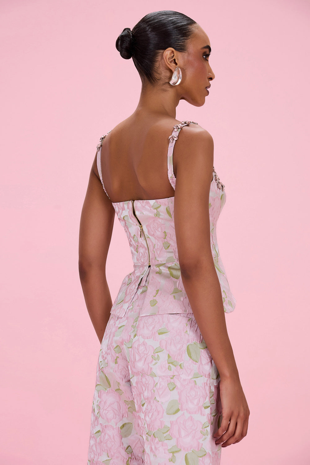 GARDEN JACQUARD CORSET TOP