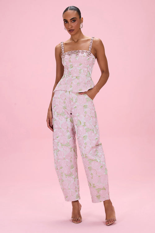 GARDEN JACQUARD CORSET TOP