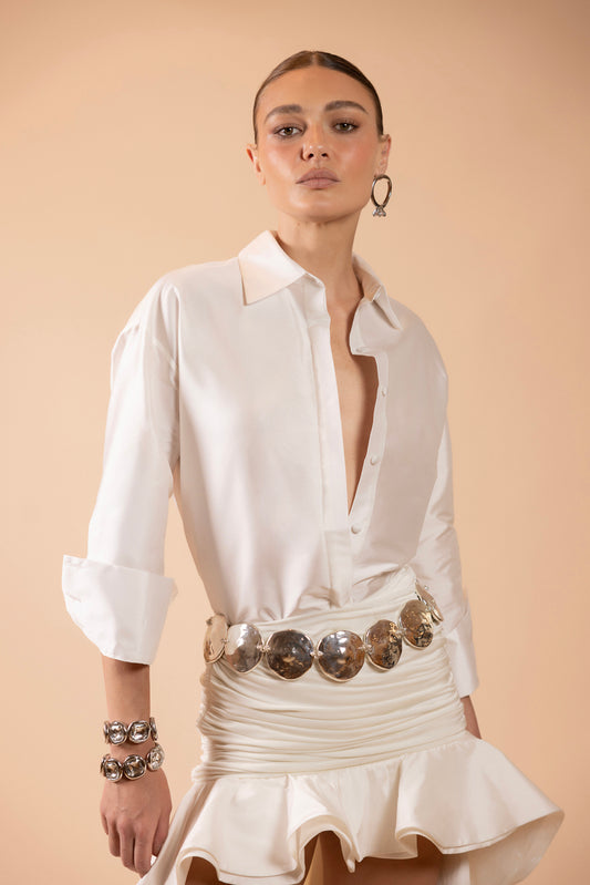 TAFFETA PATRICIA SHIRT (RUNWAY)